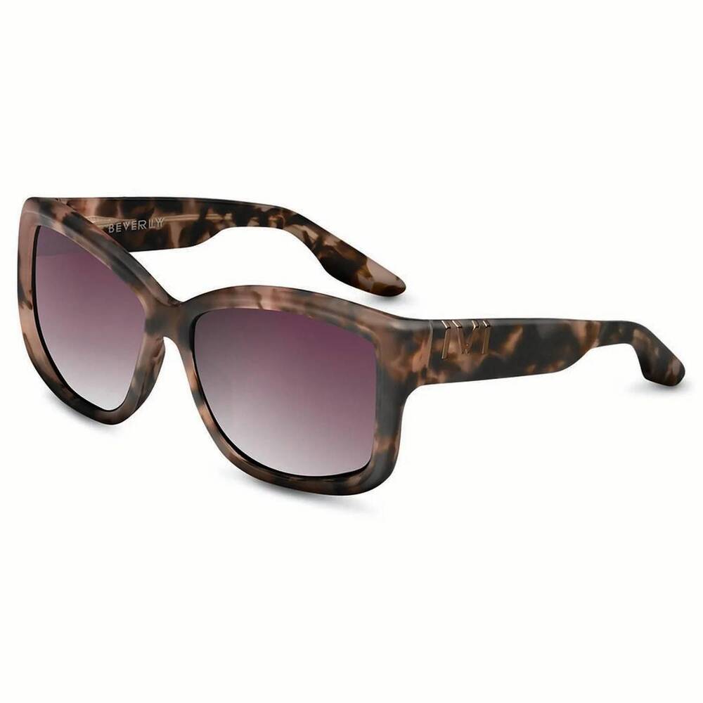 NEW IVI VISION women's beverly sunglasses in matte mauve tortoise